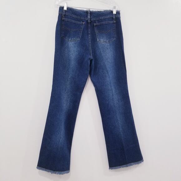 Vintage 90's L.A Blues Frayed Relaxed Bootcut Jeans - Picture 3 of 12